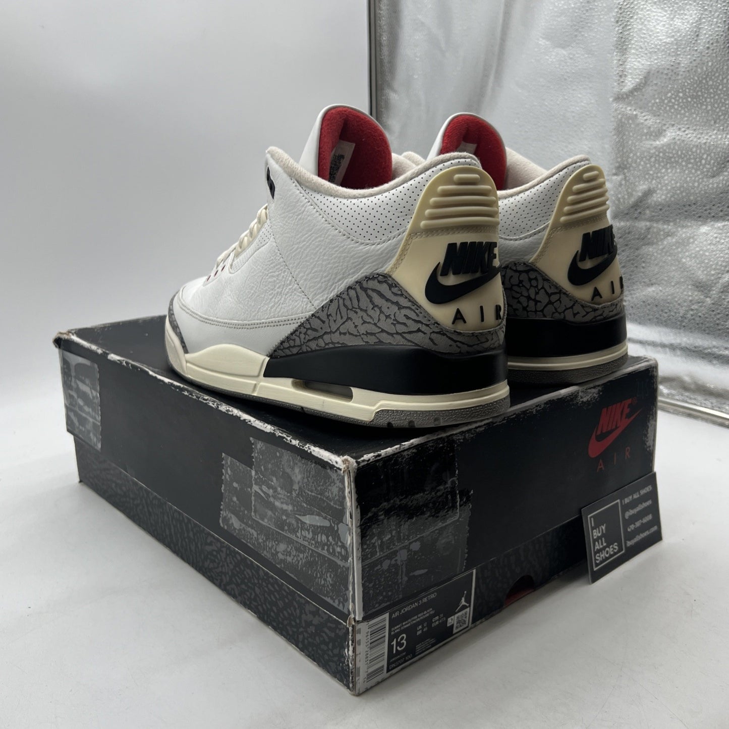 Size 13 - Air Jordan 3 Retro Mid White Cement Reimagined (DN3707-100)