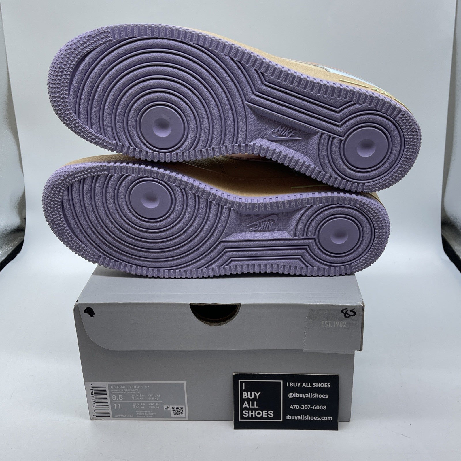 Size 9.5 - Nike Air Force 1 Low Easter 2025 Blue Purple Leather (IB4493-252)