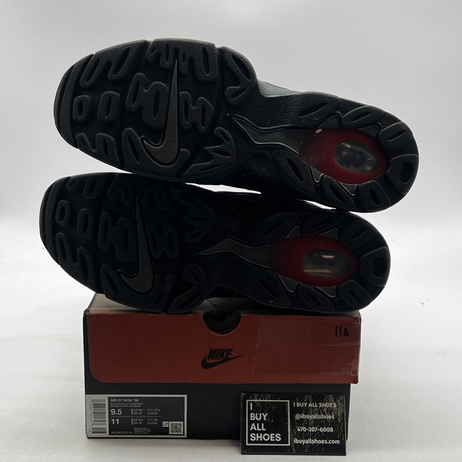 Size 9.5 - Nike Air DT Max '96 Falcons (HQ3620-010)