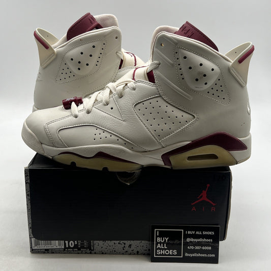 Size 10.5 - Air Jordan 6 Retro 2015 Maroon (384664-116)