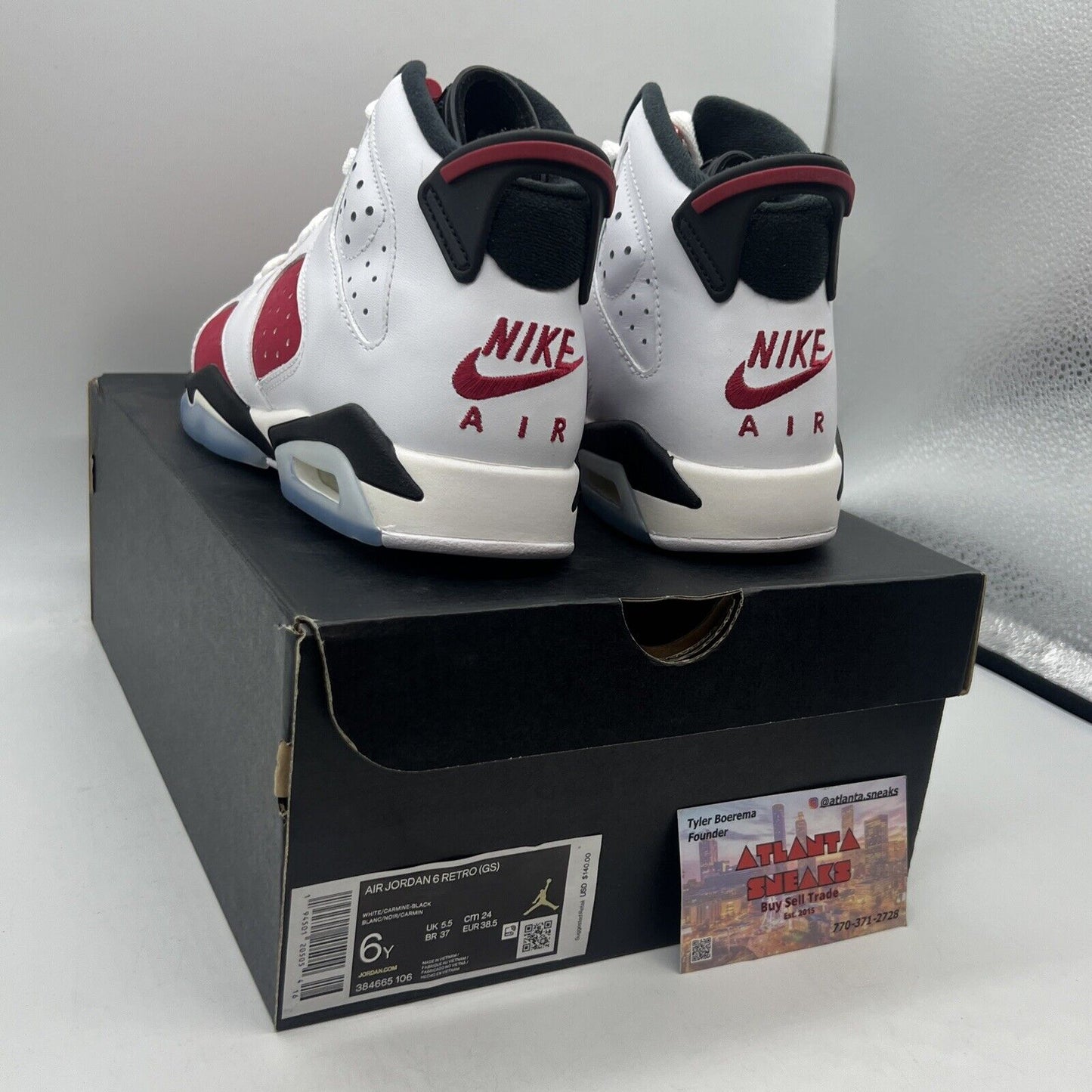 Size 6 - Jordan 6 Retro OG Mid Carmine Brand New Og All