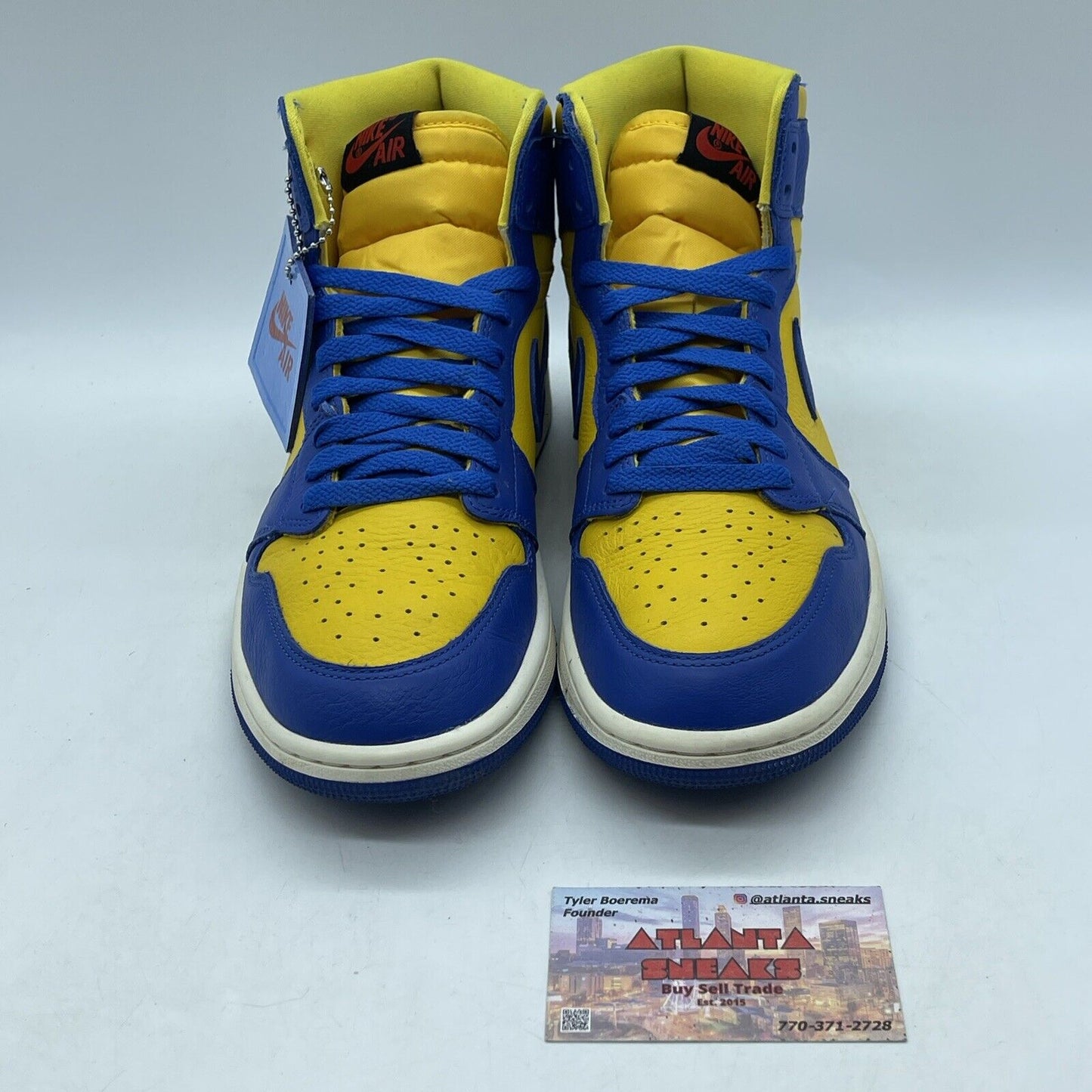 Size 10W - Air Jordan 1 Retro OG High Reverse Laney Yellow Leather (FD2596-700)