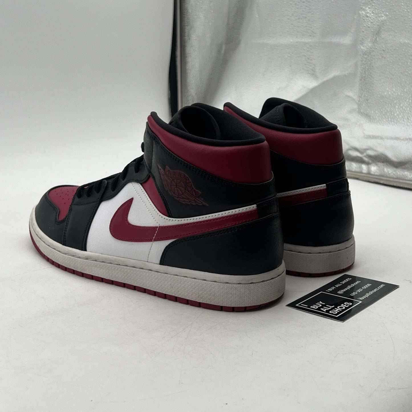 Size 11.5 - Air Jordan 1 Mid Noble Red (554724-066)