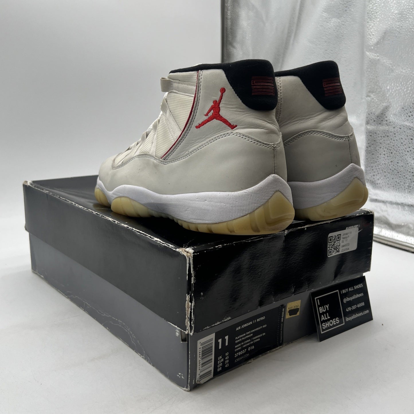 Size 11 - Air Jordan 11 Retro Platinum Tint (378037-016)