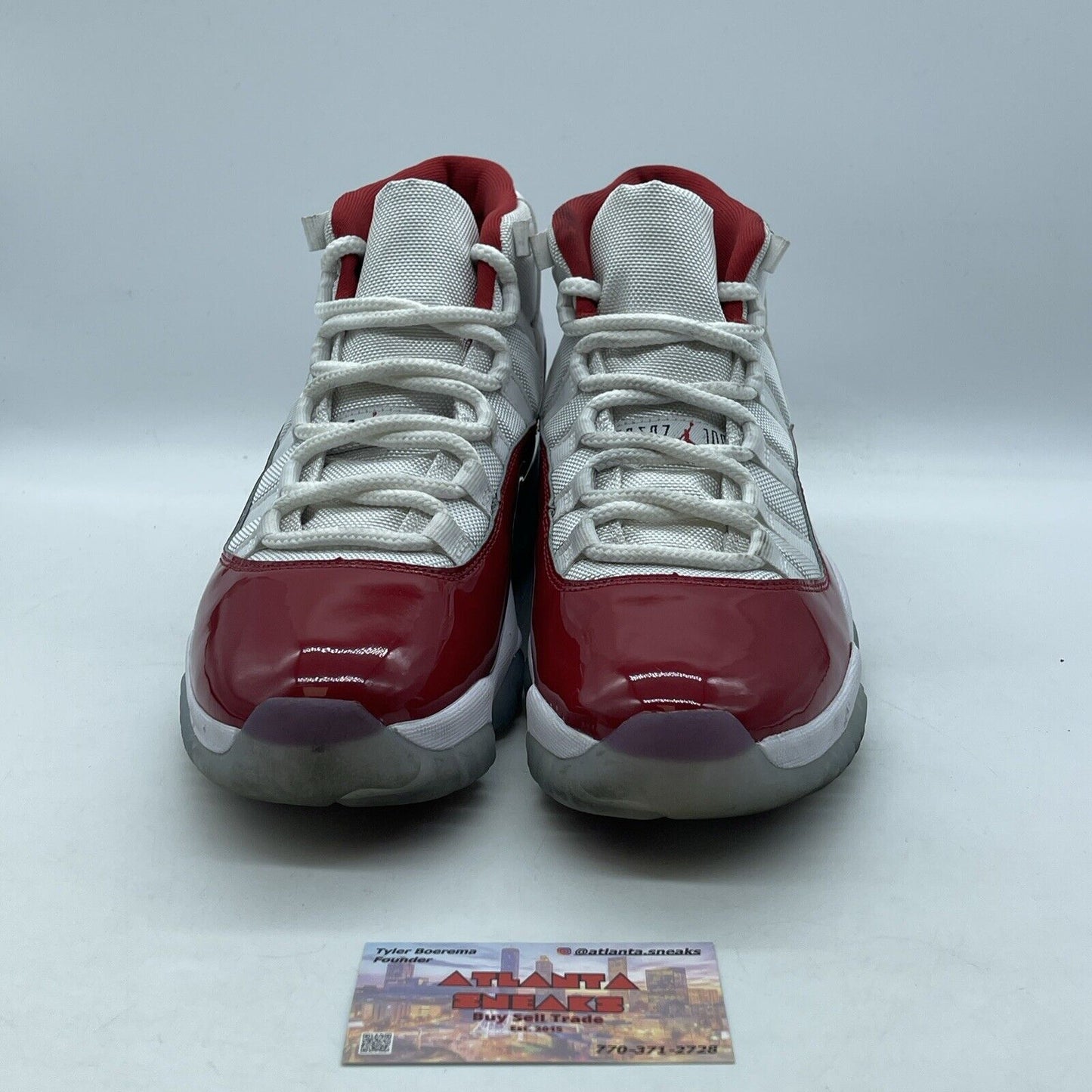 Size 8.5 - Jordan 11 Retro High Cherry Red White Leather (CT8012-116)