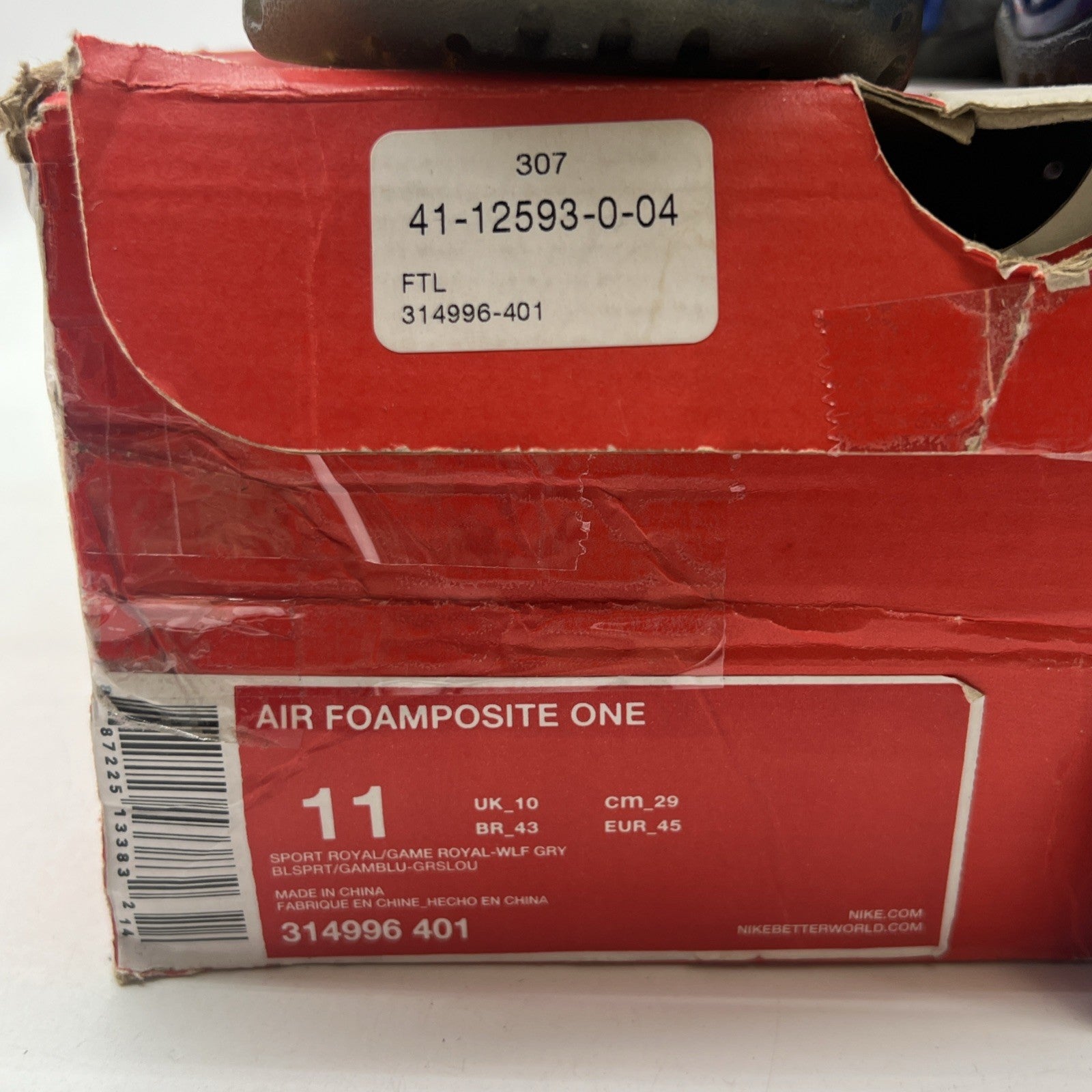 Size 11 - Nike Air Foamposite One Sport Royal (314996-401)
