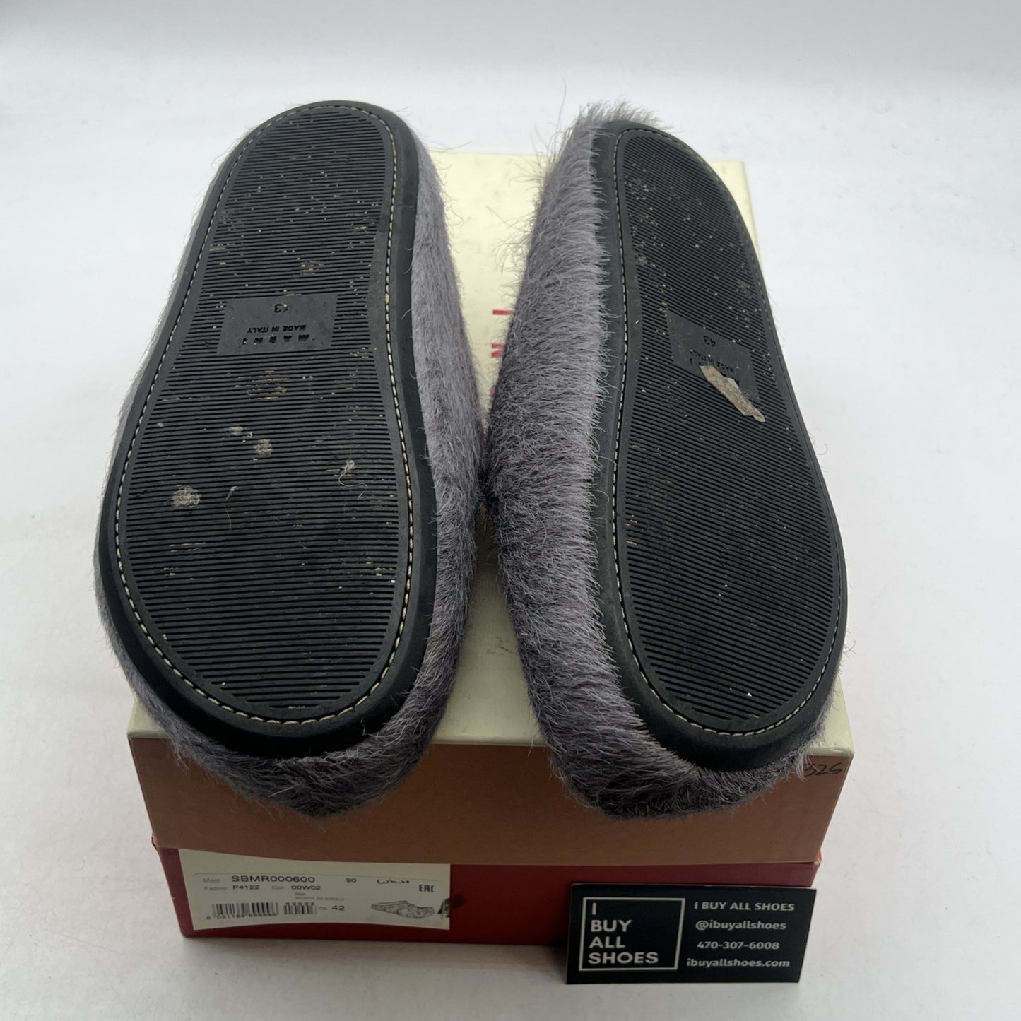 Size 43 - Marni Fussbett Saboot Mule Shoe Slip Ons in Cacao Men's (SBMR000600)