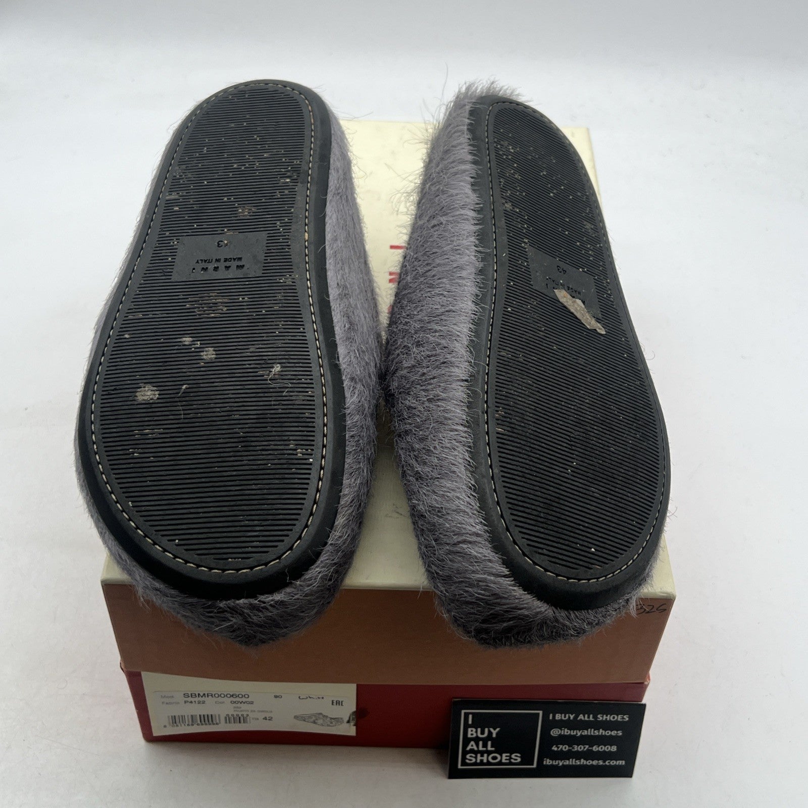 Size 43 - Marni Fussbett Saboot Mule Shoe Slip Ons in Cacao Men's (SBMR000600)