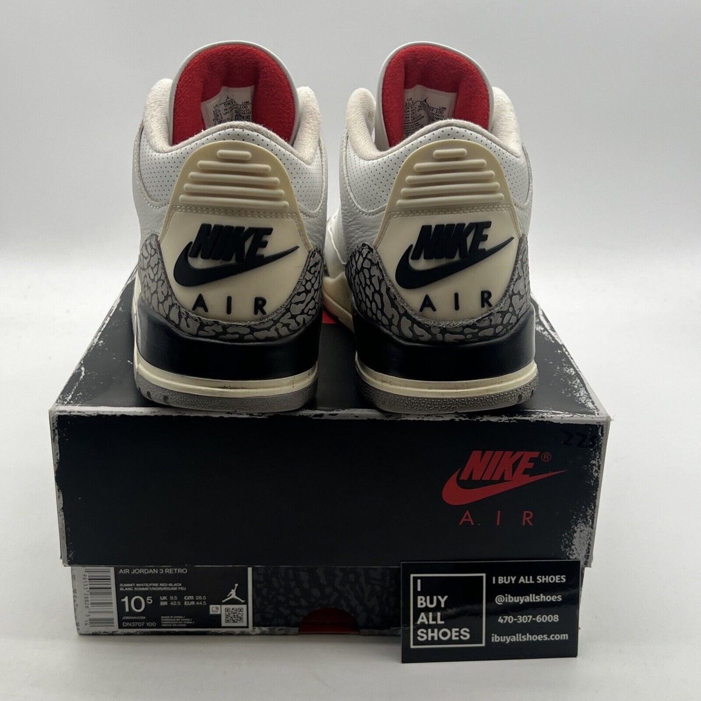 Size 10.5 - Air Jordan 3 Retro Mid White Cement Reimagined (DN3707-100)