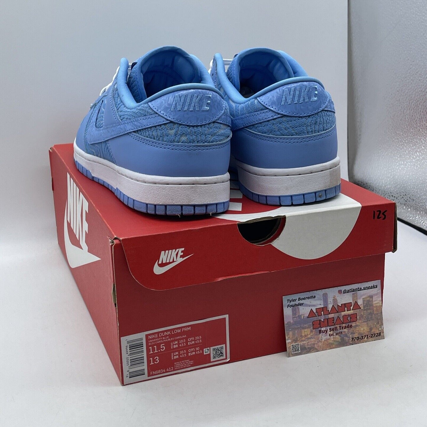 Size 11.5 - Nike Dunk Premium Low Topography - University Blue (FN6834-412)