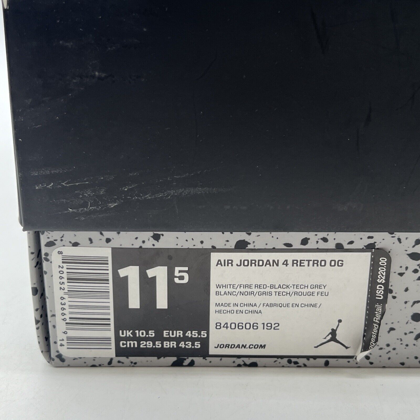 Size 11.5 - Air Jordan 4 Retro OG Mid White Cement (840606-192)