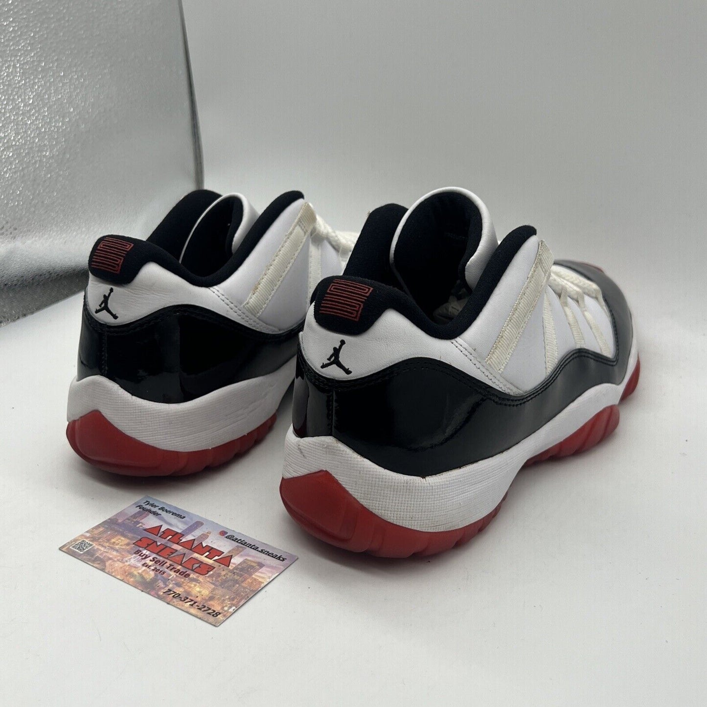 Size 11 - Jordan 11 Retro Low Concord-Bred Black White Red Leather Used