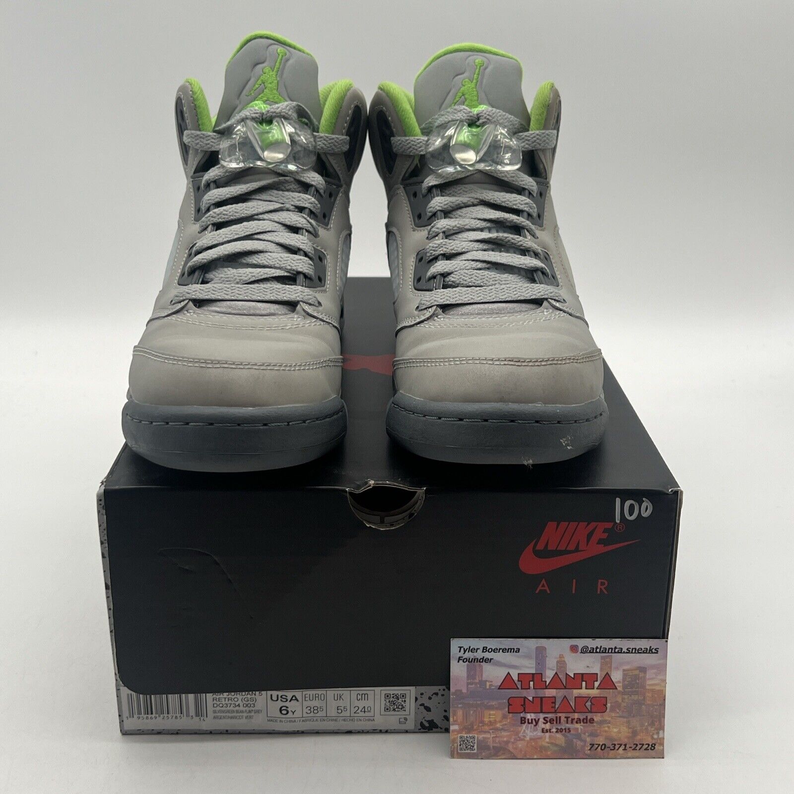 Size 6 (GS) - Jordan 5 Retro 2022 Mid Green Bean