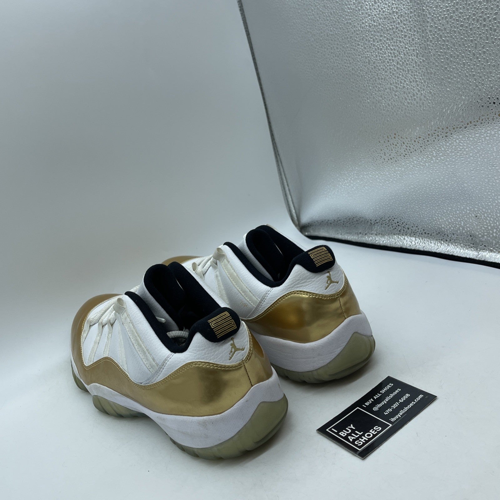 Size 14 - Air Jordan 11 Retro Low Closing Ceremony Gold White (528895-103)