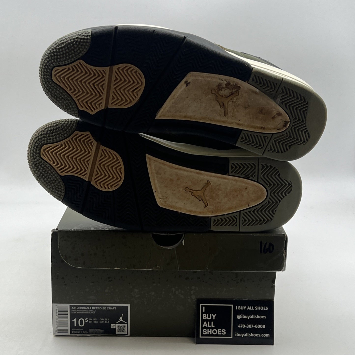Size 10.5 - Air Jordan 4 SE Retro Low Craft - Olive (FB9927-200)