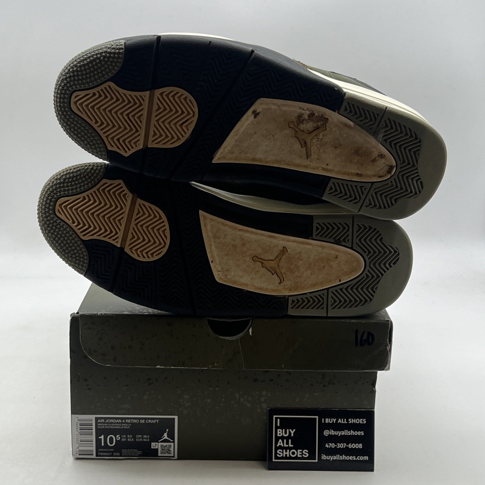 Size 10.5 - Air Jordan 4 SE Retro Low Craft - Olive (FB9927-200)