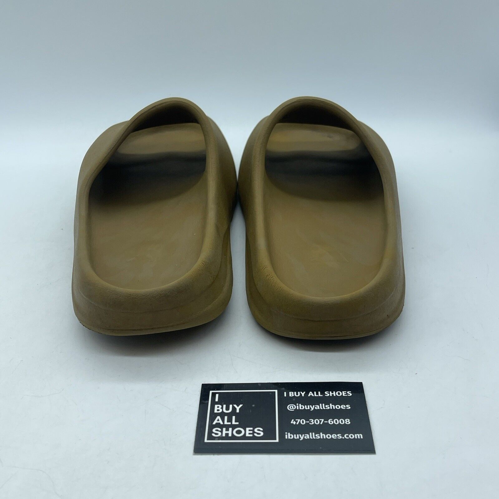 Size 11 - Adidas Yeezy Slide ochre Brown Rubber (599424-004)