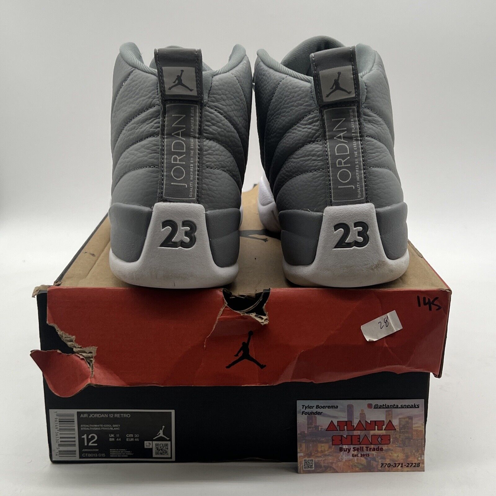 Size 12 - Air Jordan 12 Stealth 2022 (CT8013-015)