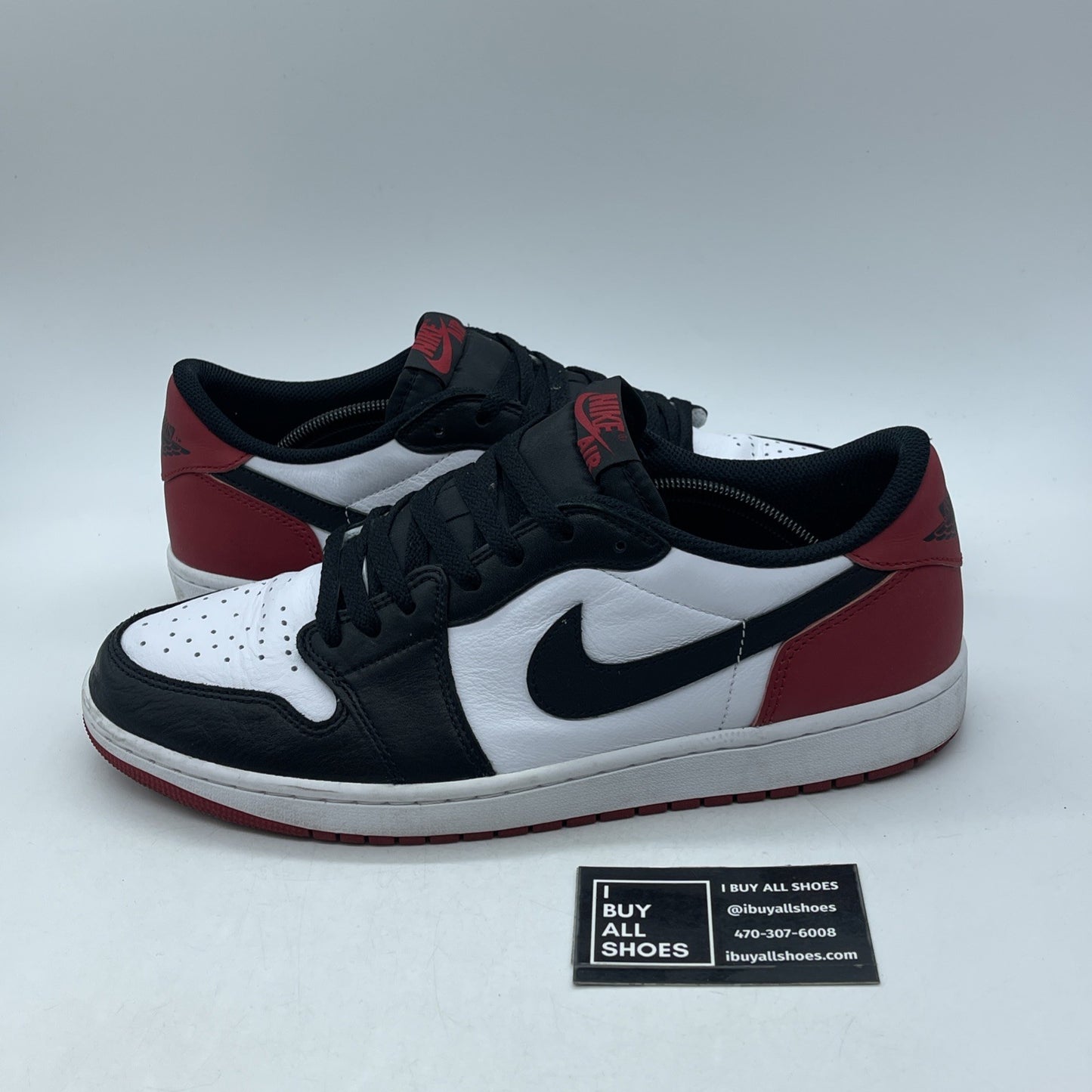 Size 13 - Air Jordan 1 Retro OG Low Black Toe (CZ0790-106)