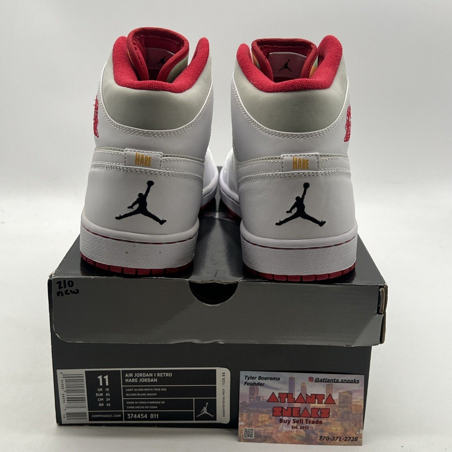 Size 11 - Air Jordan 1 Retro 2009 Hare (374454-011)