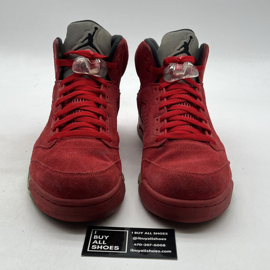 Size 11.5 - Air Jordan 5 Retro Red Suede (136027-602)