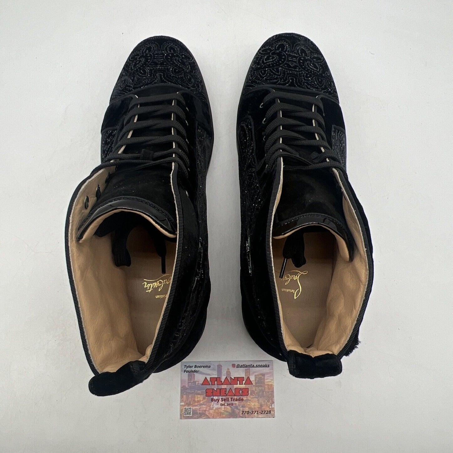 Size 13 - Christian Louboutin Louis Orlato High top Sneakers