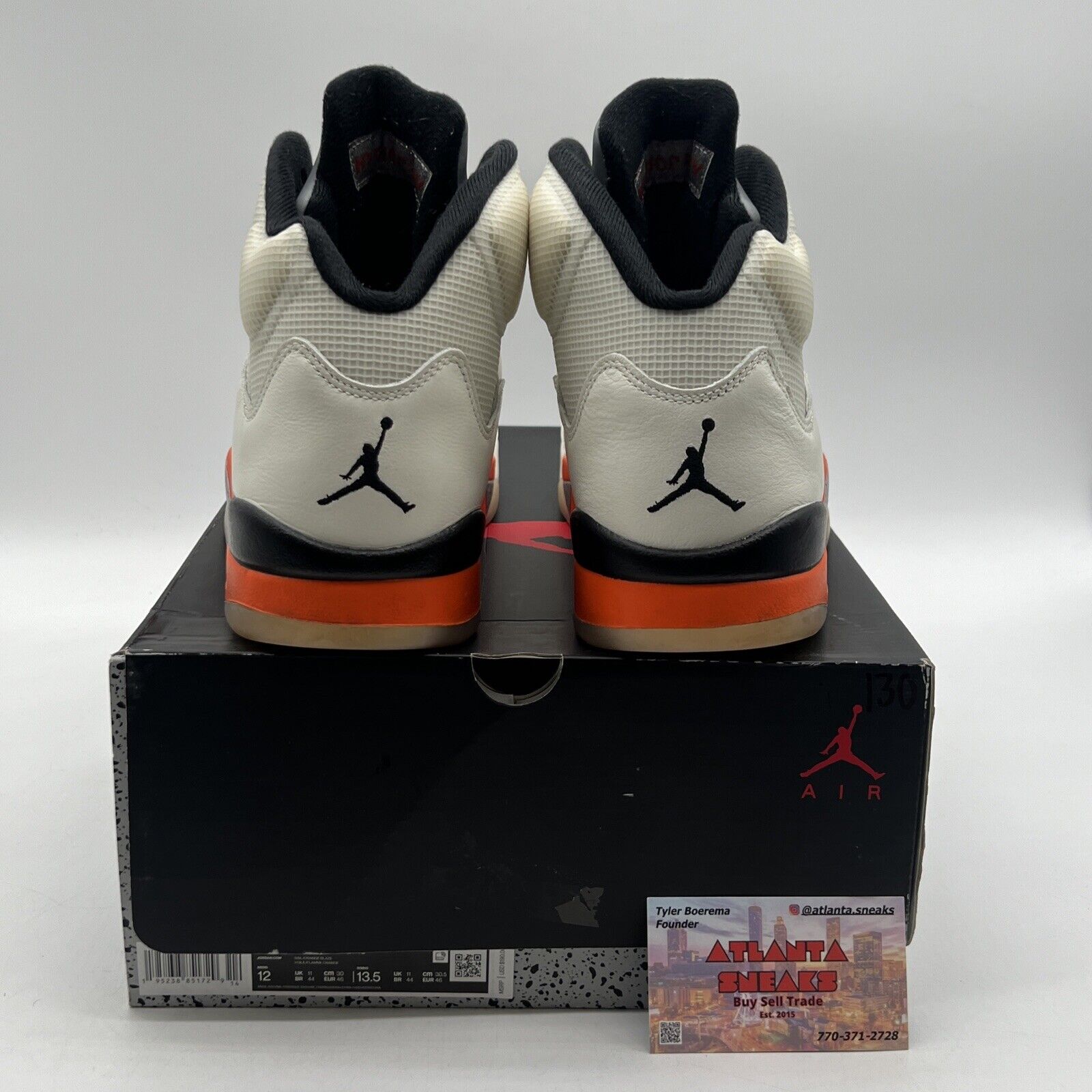 Size 12 - Jordan 5 Shattered Backboard Black Grey Orange (DC1060-100)