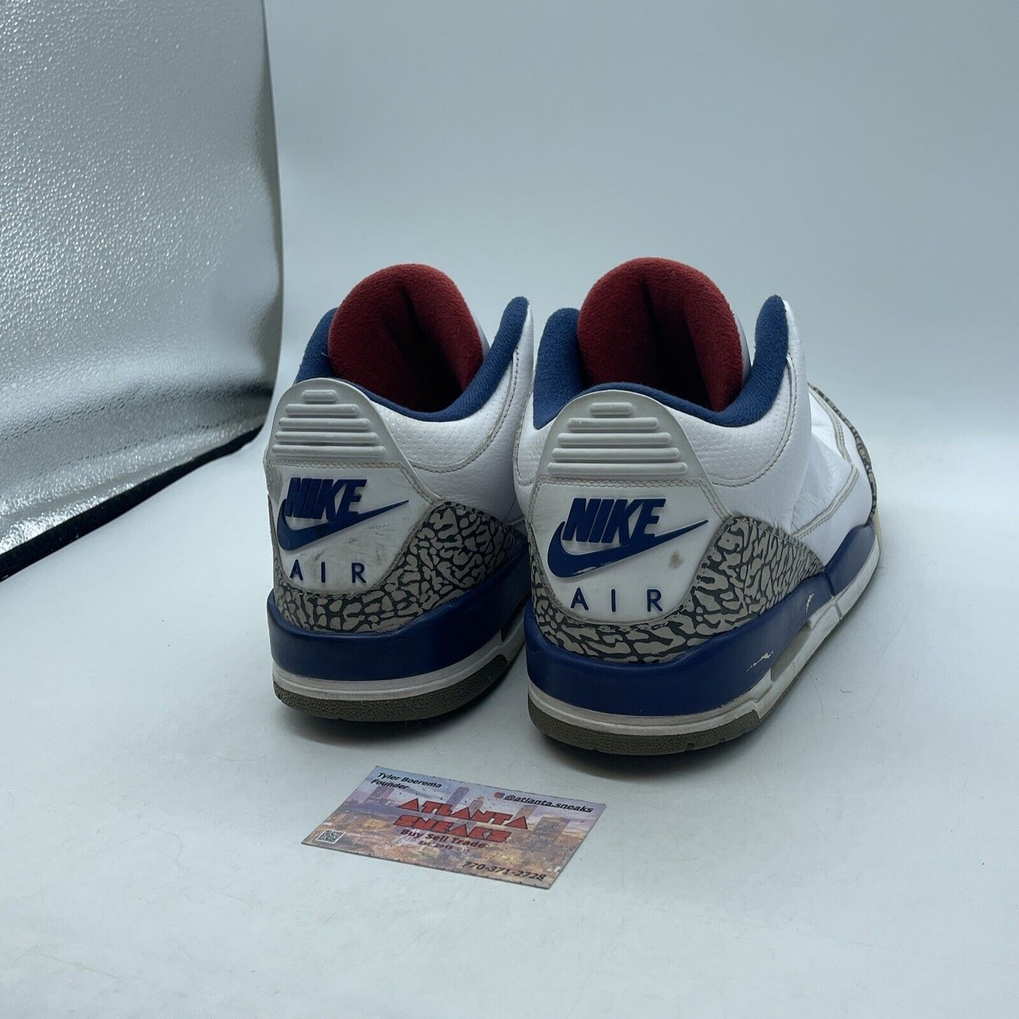 Size 10.5 - Jordan 3 Retro OG Mid True Blue White Leather Grey Suede (854262-106