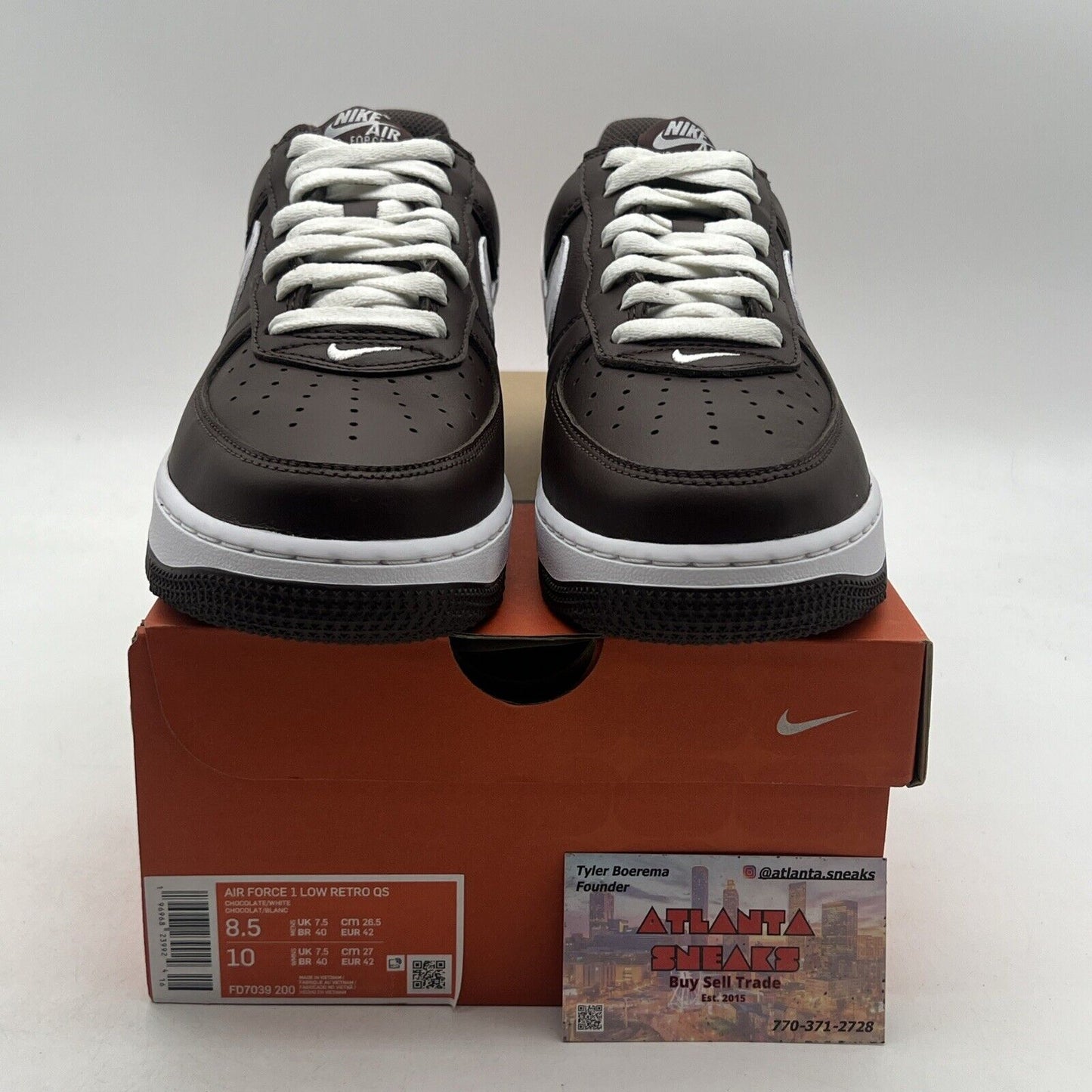 Size 8.5 - Nike Air Force 1 Low Color of the Month - Chocolate (FD7039-200)