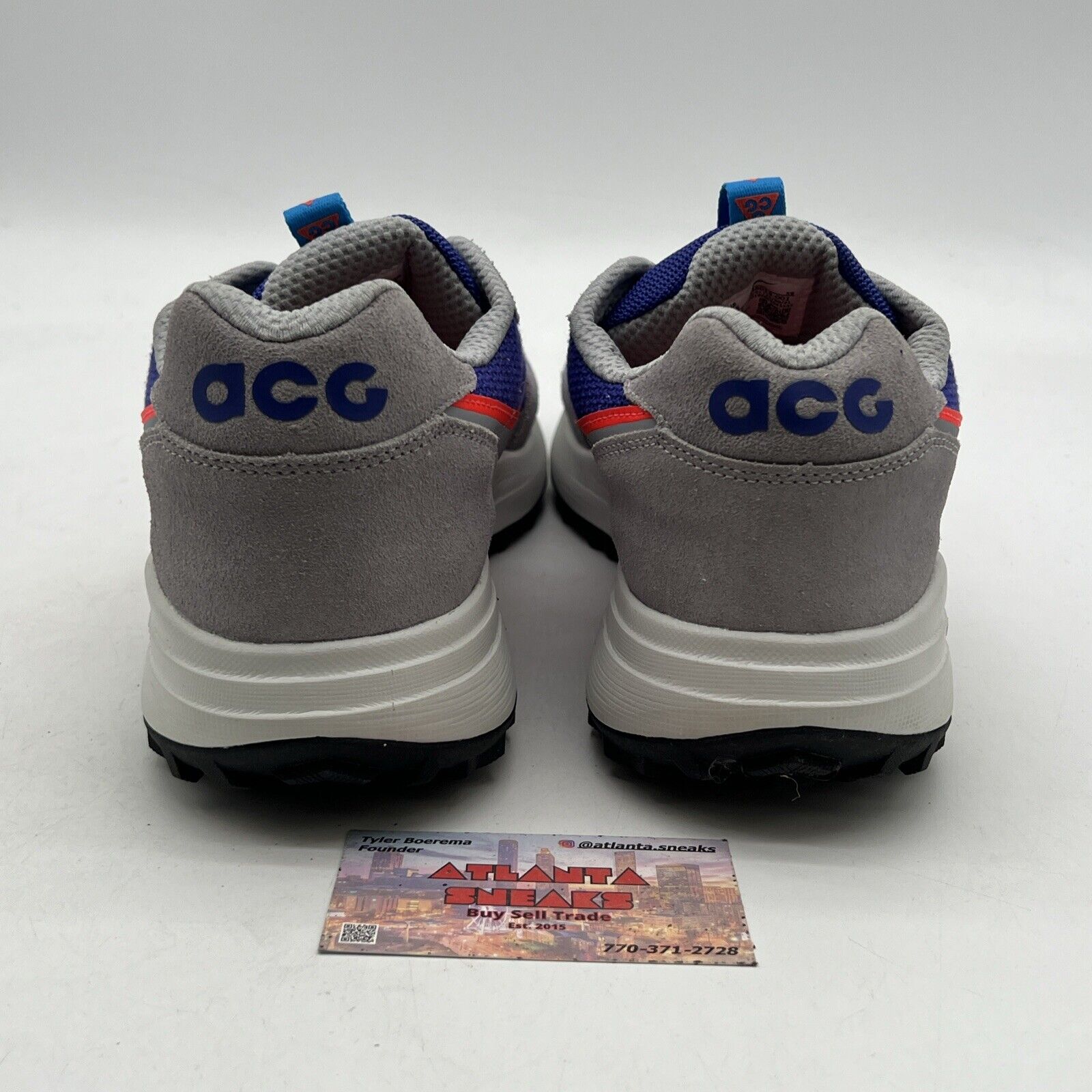 Size 11.5 - Nike ACG Lowcate Wolf Grey Bright Crimson (DM8090-001)