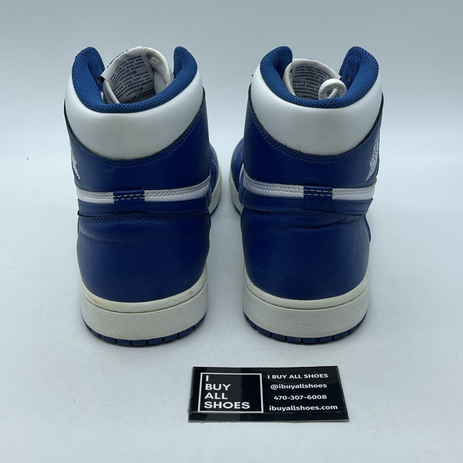 Size 13 - Jordan 1 Retro High OG Storm Blue 2016 White Leather (555088-127)
