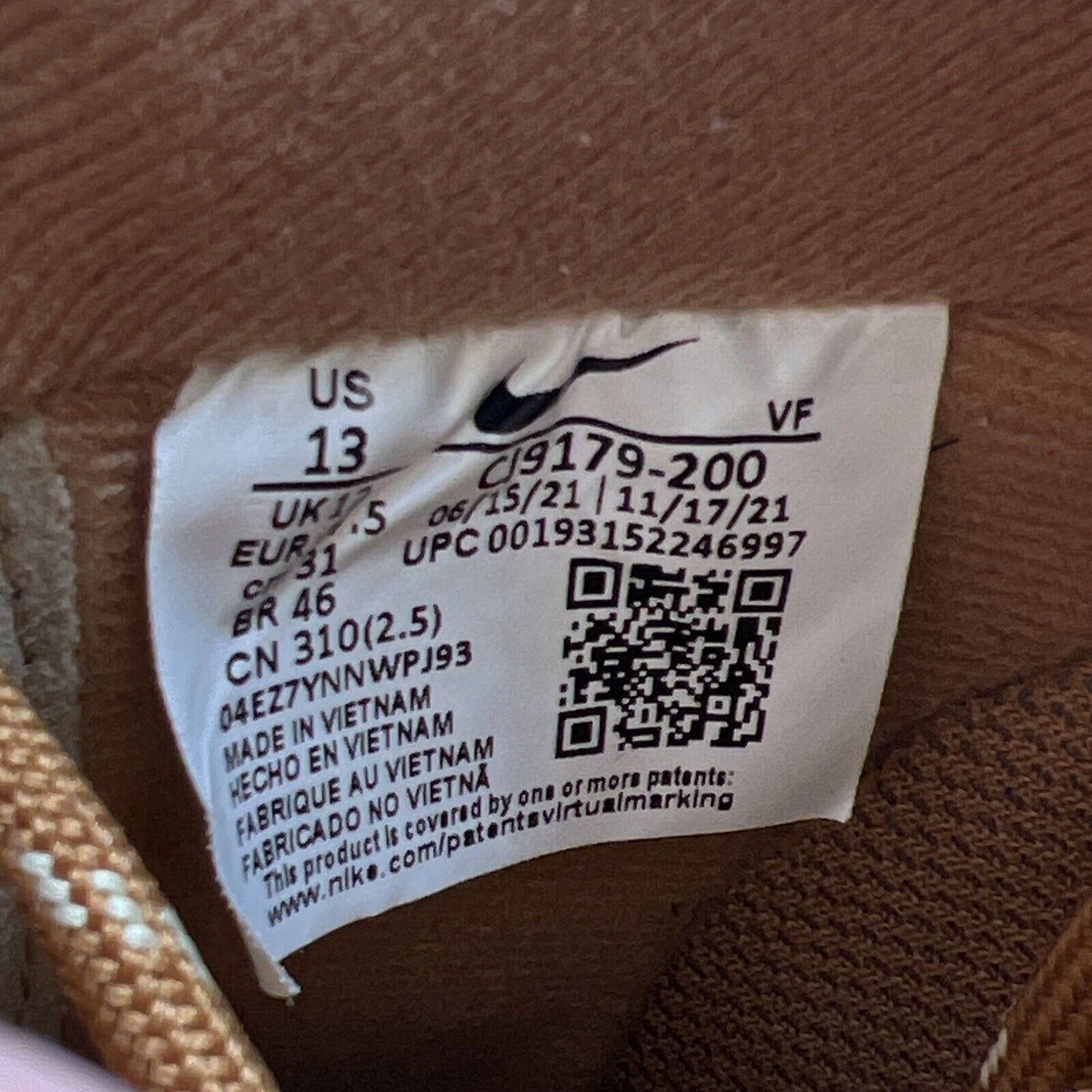 Size 13 - Nike Air Force 1 Low Flax 2019/2022 Suede (CJ9179-200)