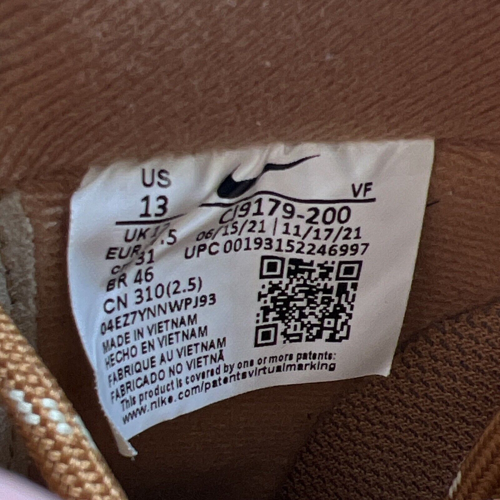 Size 13 - Nike Air Force 1 Low Flax 2019/2022 Suede (CJ9179-200)