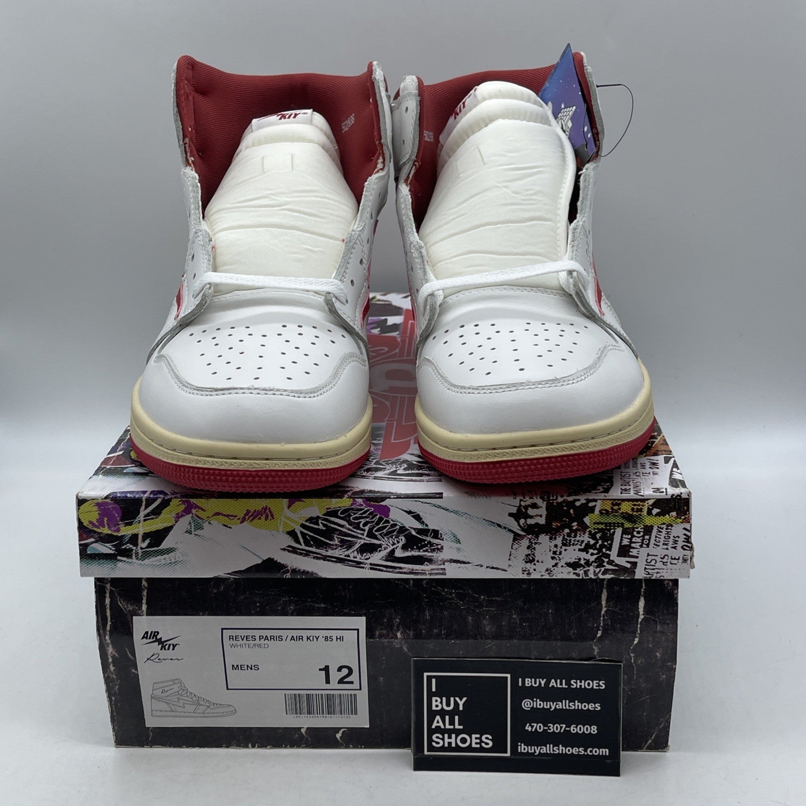 Size 12 - reves paris air kiy White Red