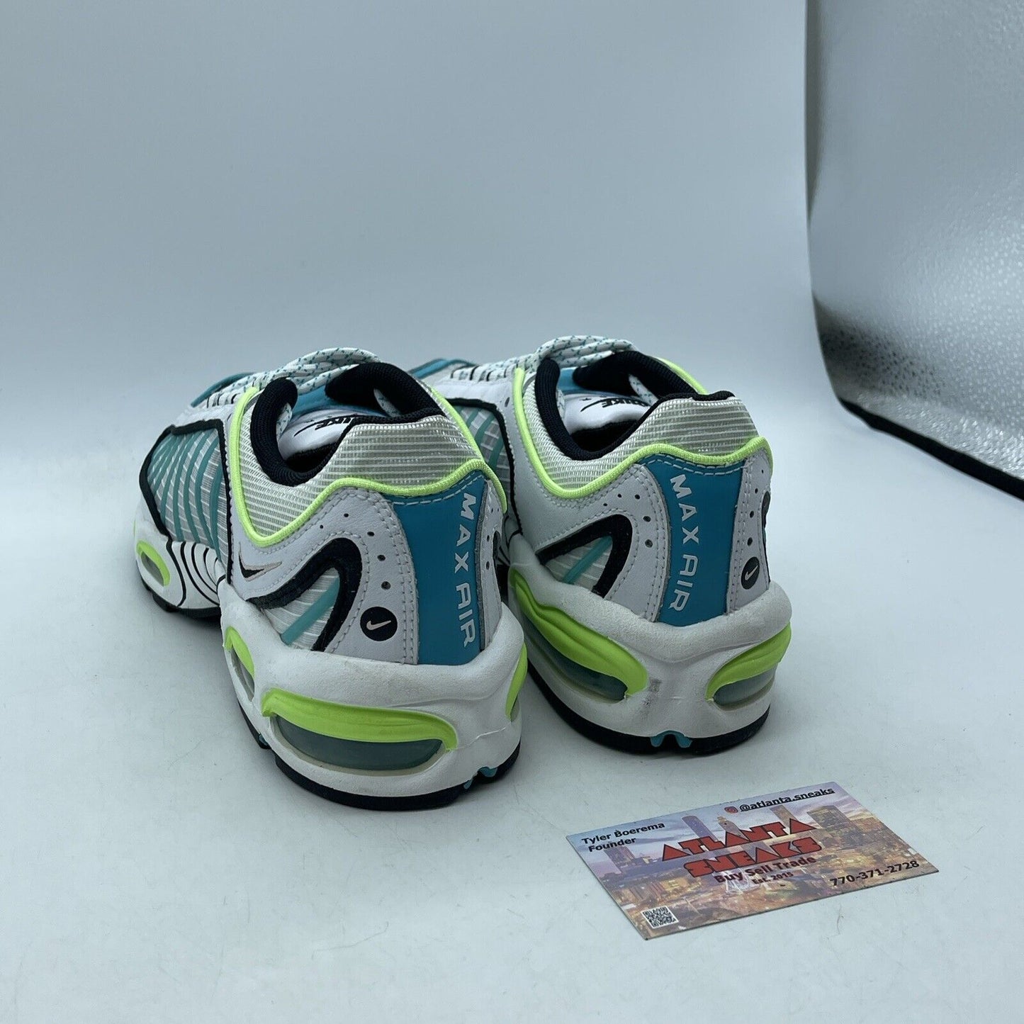 Size 8 - Nike Air Max Tailwind 4 Transparent Blue Suede leather (CJ0641-100)