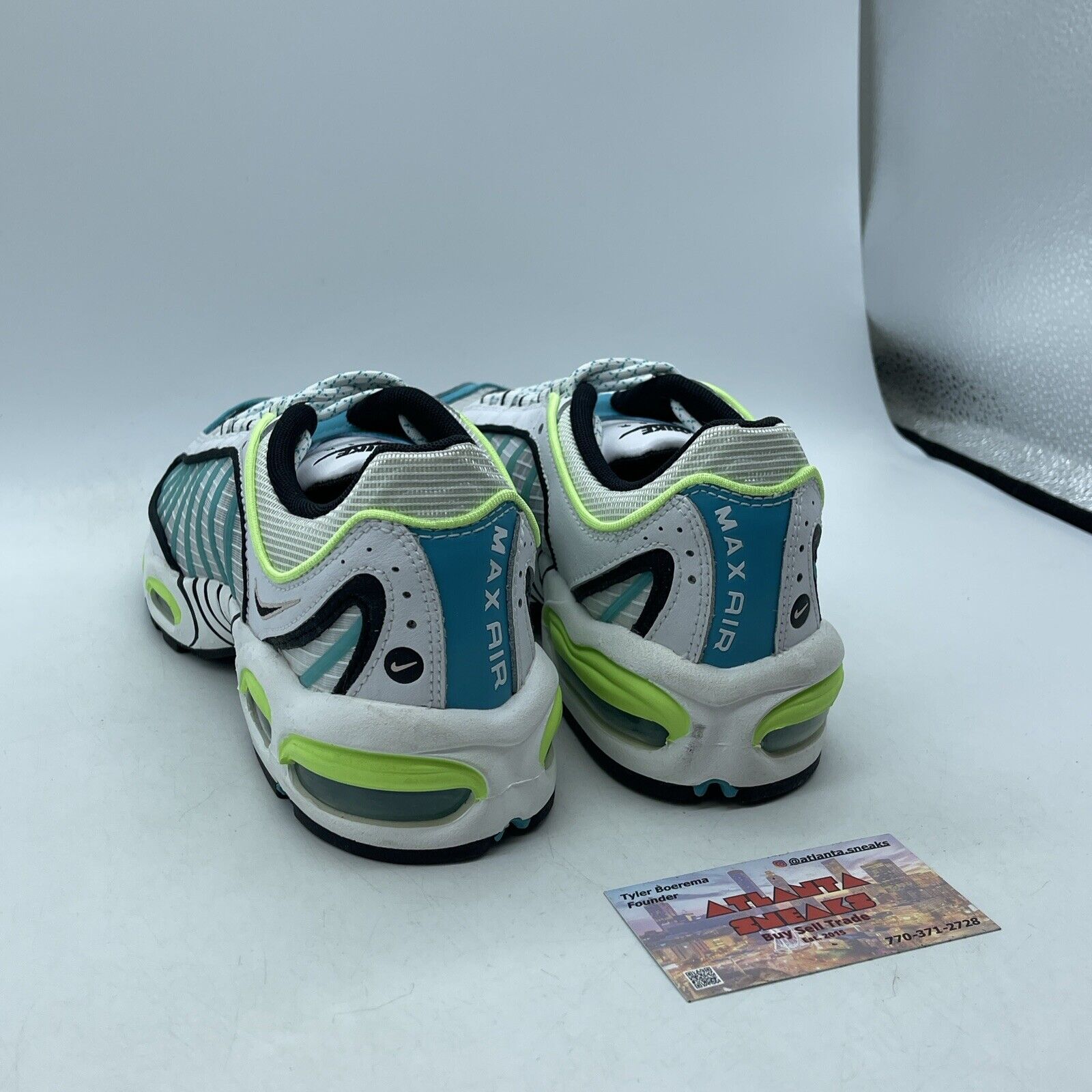 Size 8 - Nike Air Max Tailwind 4 Transparent Blue Suede leather (CJ0641-100)