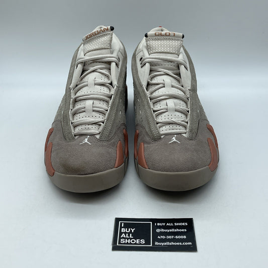 Size 11.5 - CLOT x Air Jordan 14 Retro Low Terracotta Suede (DC9857-200)