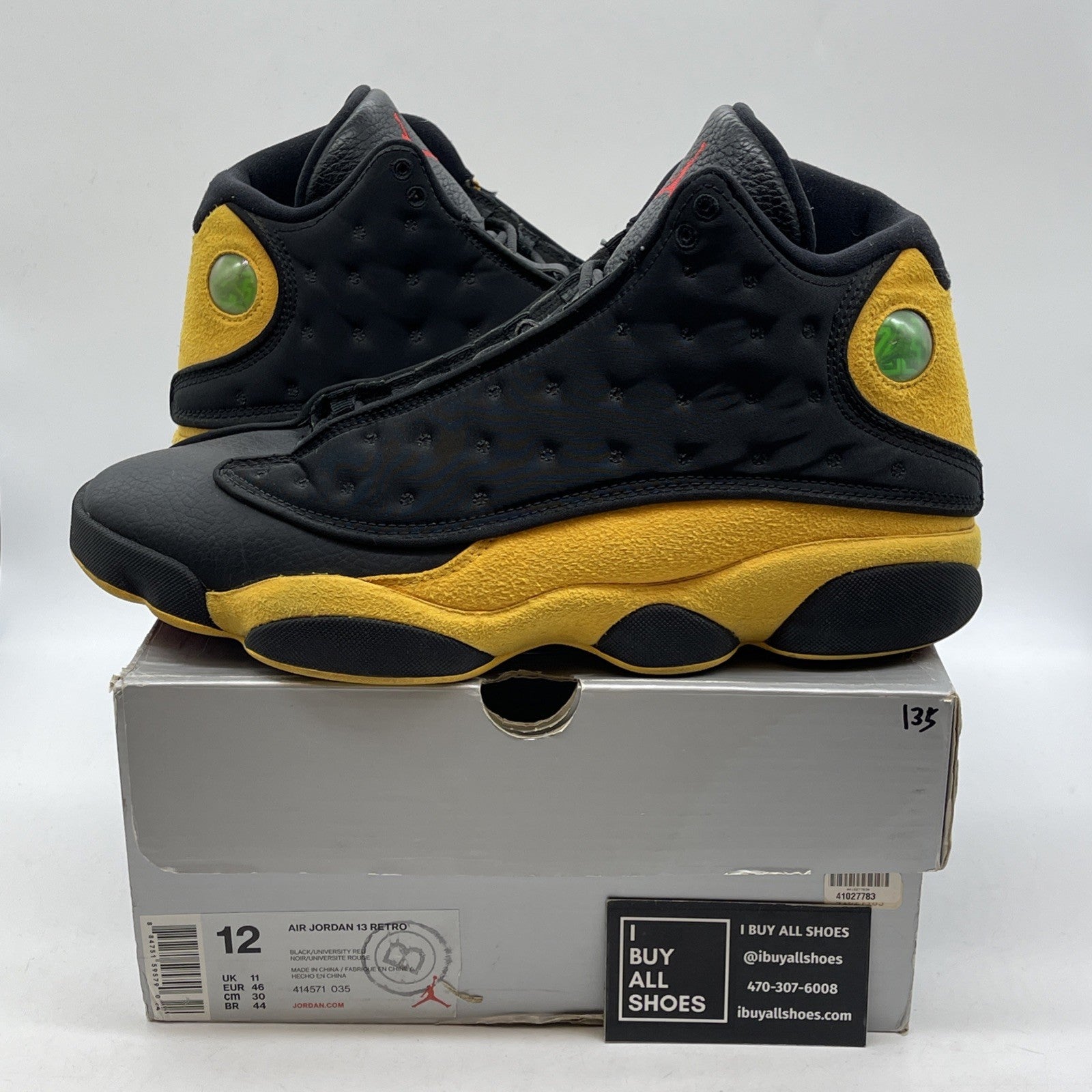 Size 12 - Air Jordan 13 Retro B-Grade Melo Class of 2002 Suede (414571-035)