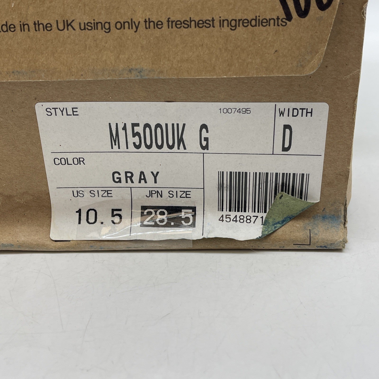 Size 10.5 - New Balance 1500 Made In England Steel Grey (U1500UKG)
