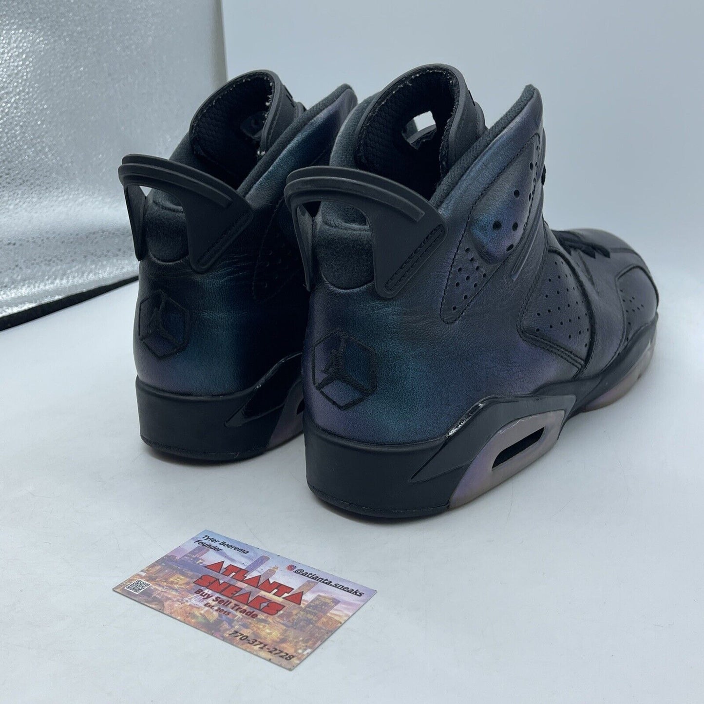 Size 11.5 - Air Jordan 6 Retro All Star - Chameleon Black Leather (907961-015)