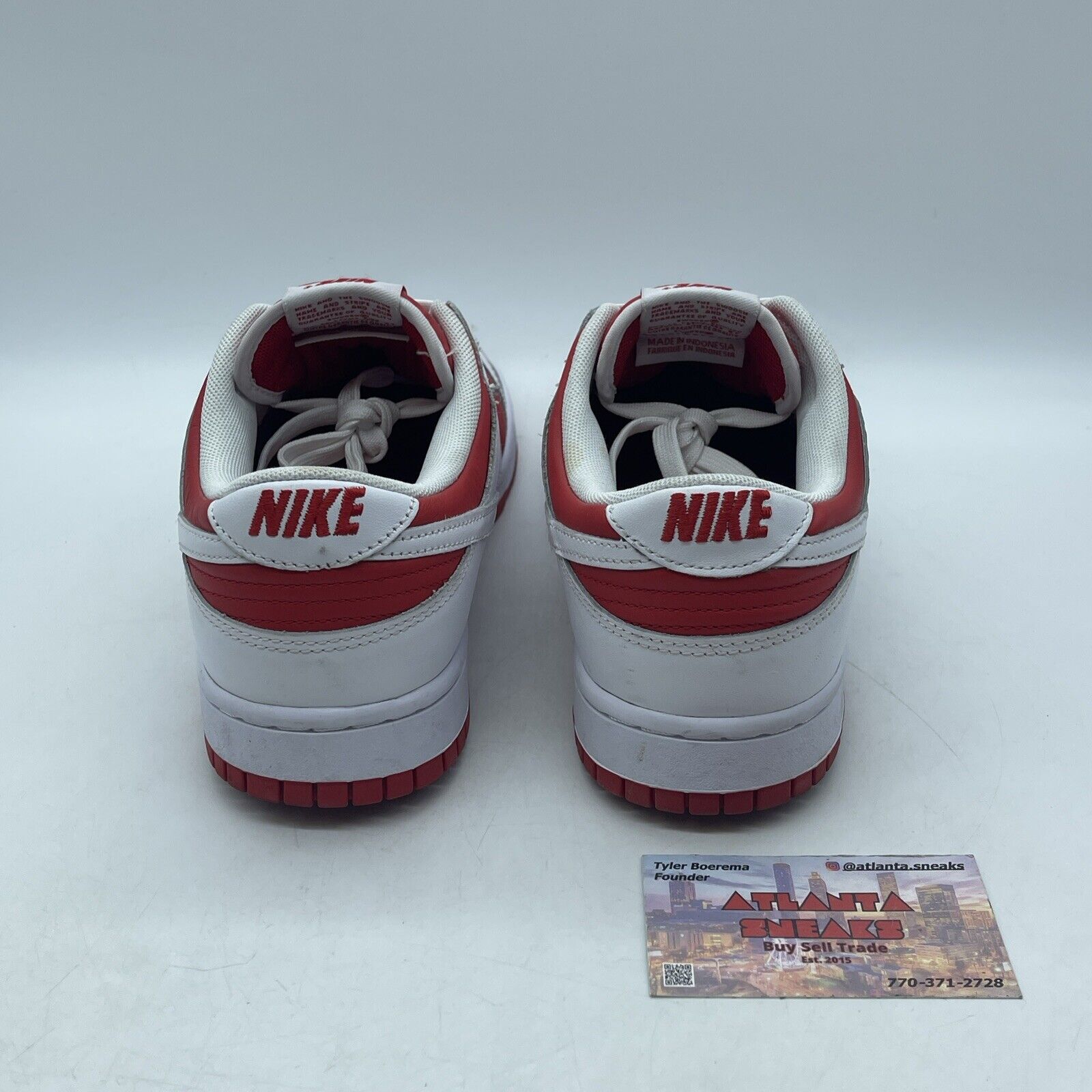 Size 9.5 - Nike Dunk Low Championship Red White Leather (DD1391-600)