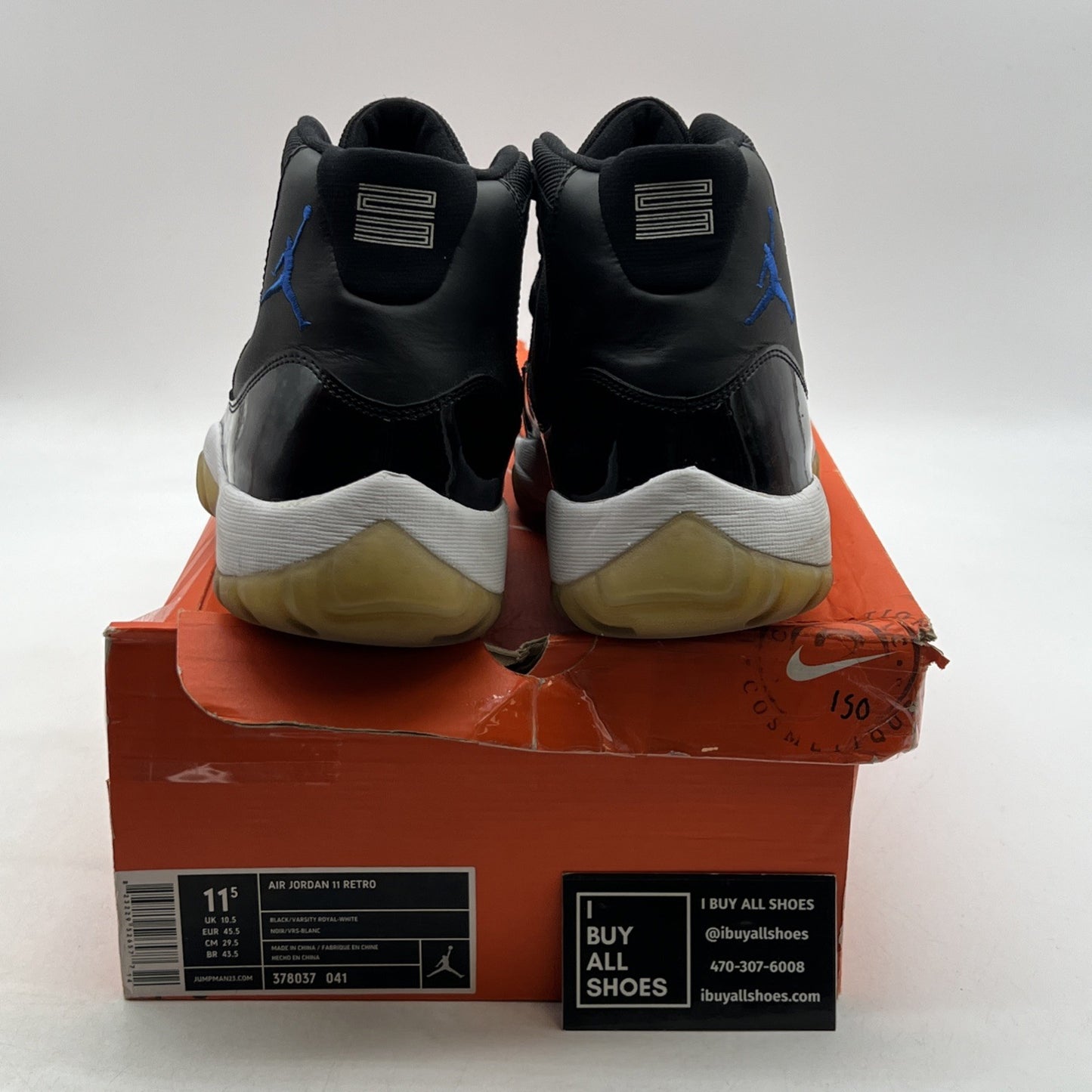 Size 11.5 - Air Jordan 11 Retro 2009 Space Jam (378037-041)