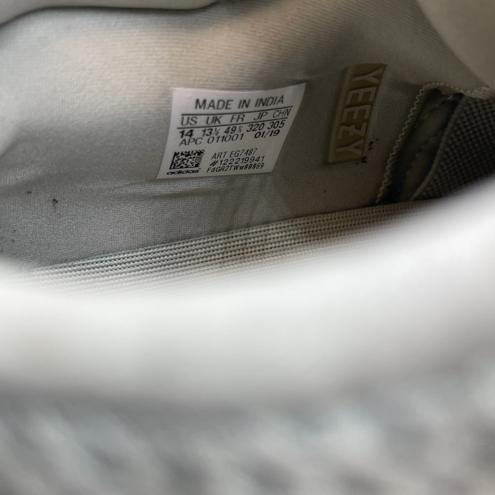 Size 14 - adidas Yeezy Boost 700 Salt Suede Leather (EG7487)