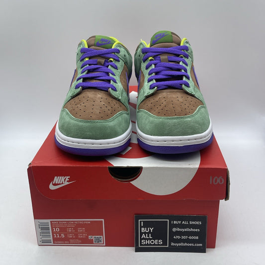 Size 10 - Nike Dunk SP Retro 2020 Low Veneer Brown Green Suede (DA1469-200)