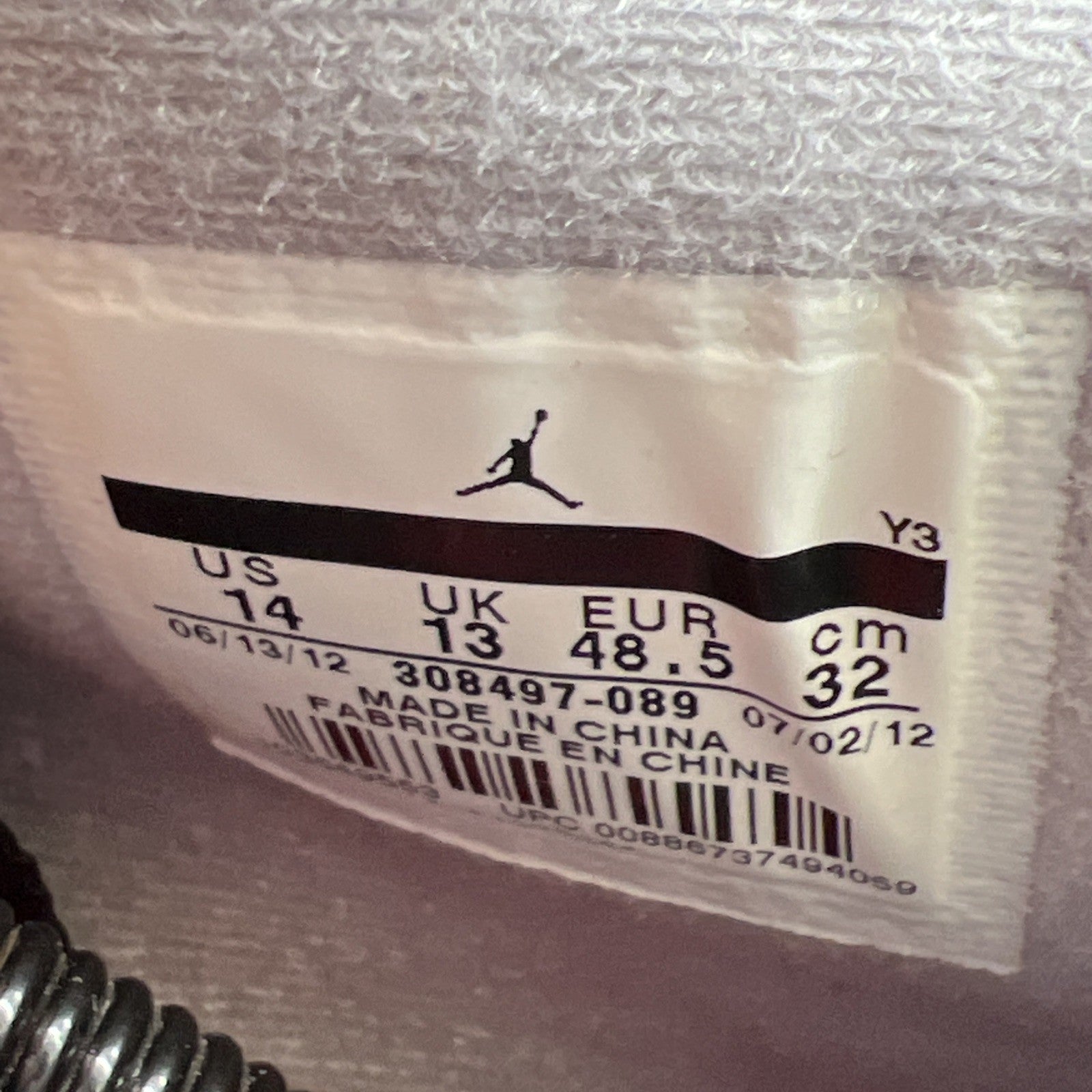 Size 14 - Air Jordan 4 Retro bred release 2012 (308497-089)