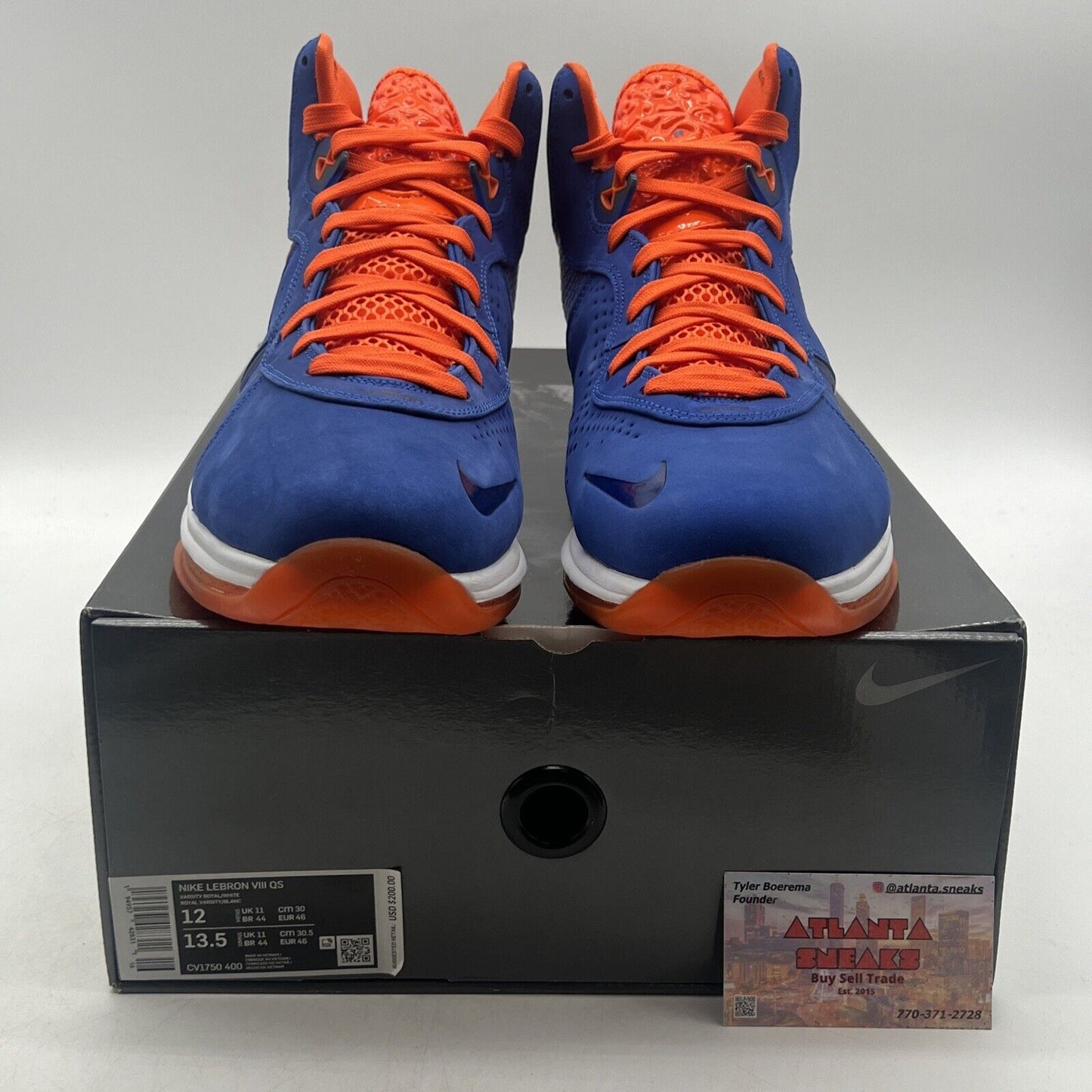 Size 12 - Nike LeBron 8 HWC - Orange Blue White (CV1750-400)