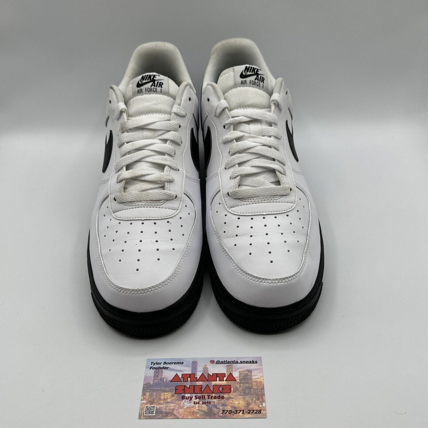 Size 12 - Nike Air Force 1 Low White Black Sole 2020