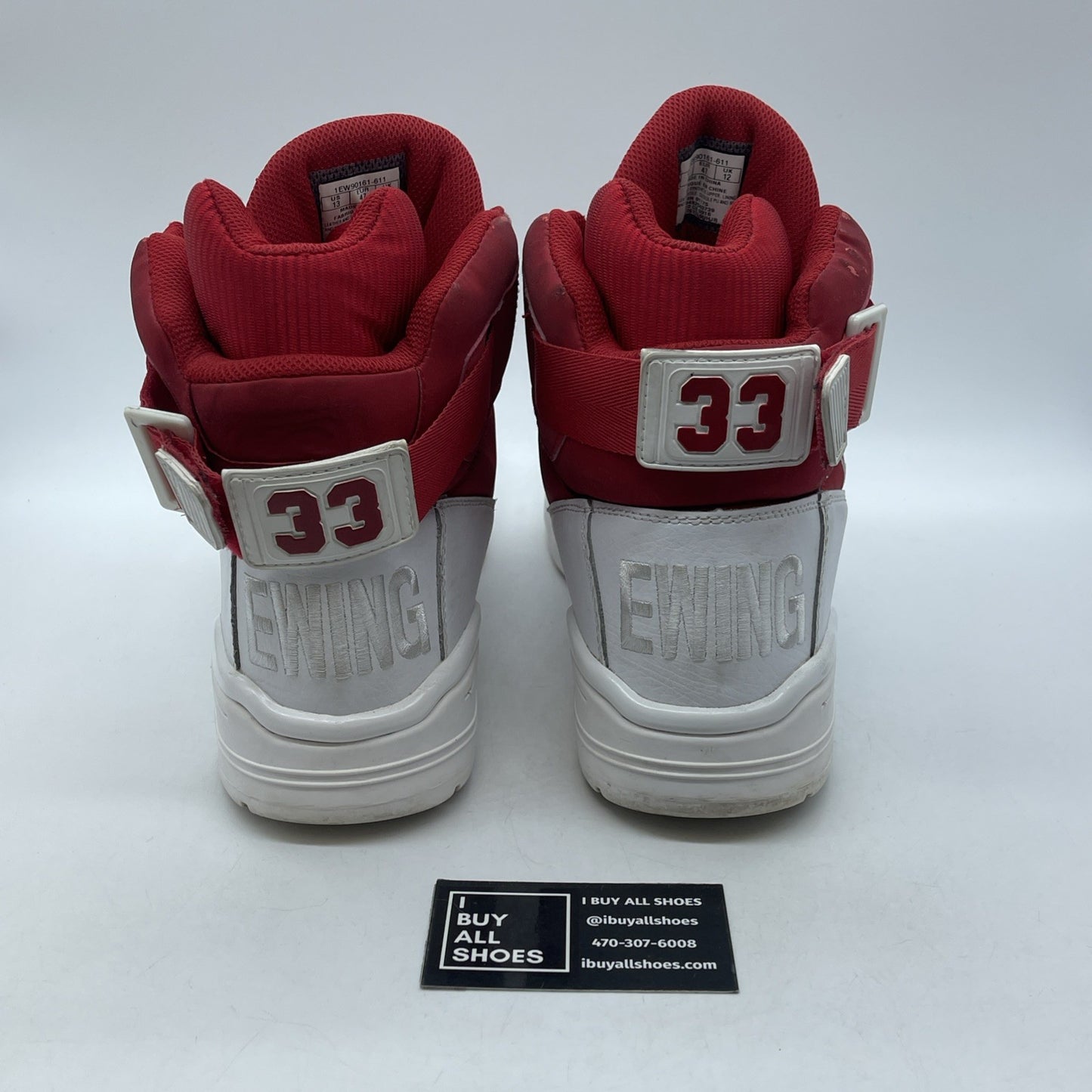 Size 13 - Ewing 33 HI Strawberries and Cream Red White Suede (1EW90161-611)