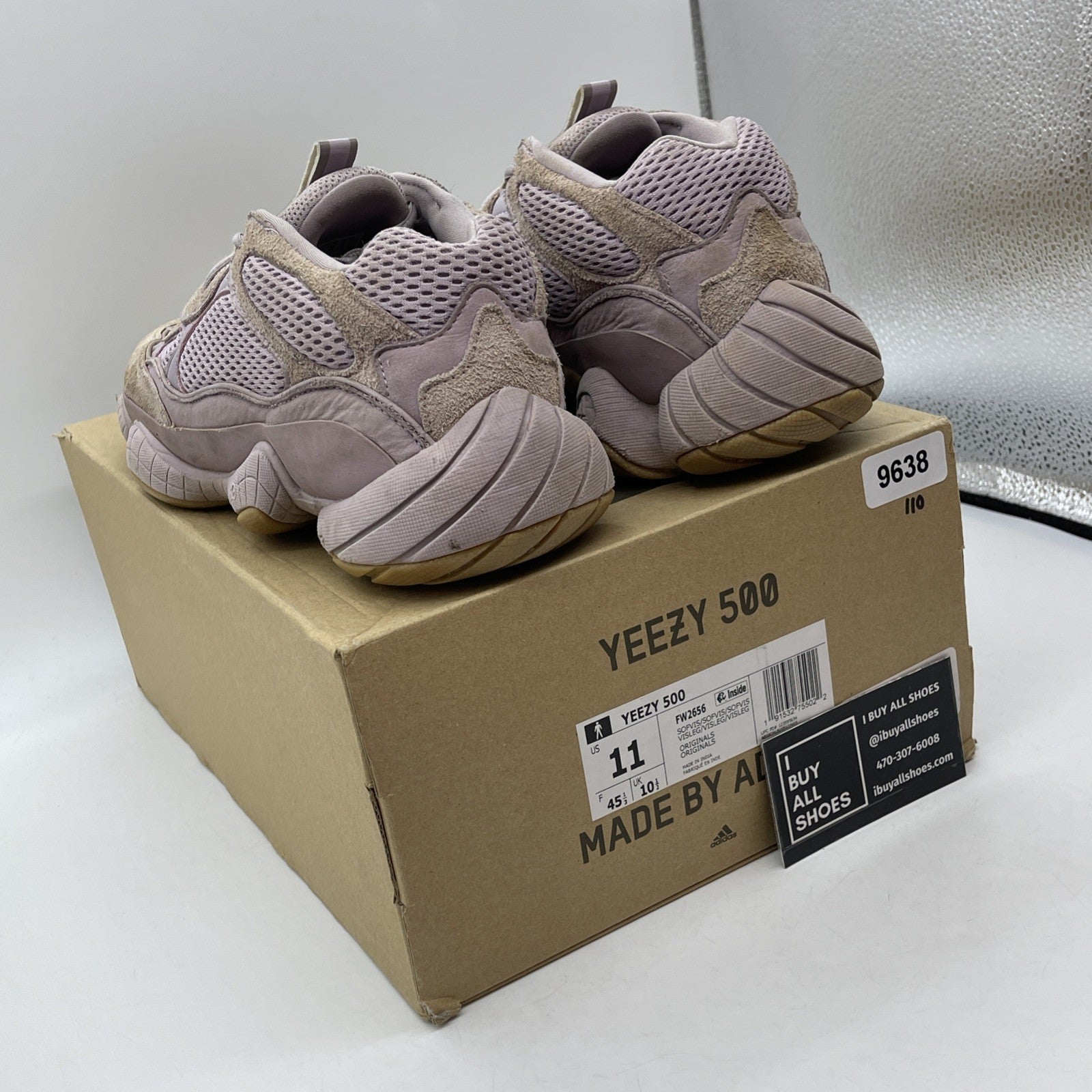 Size 11 - adidas Yeezy 500 Soft Vision Purple Suede Leather (FW2656)