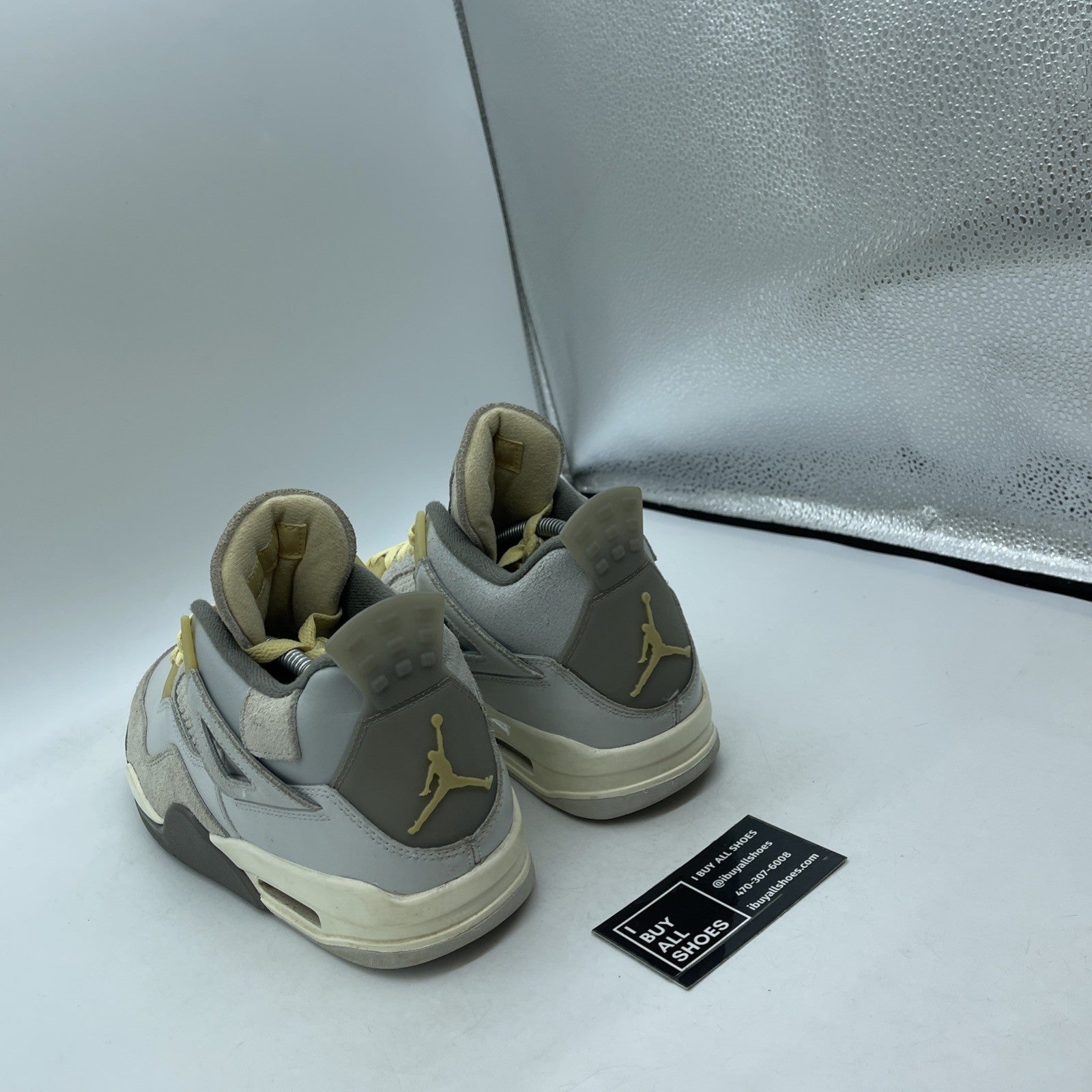 Size 9.5 - Jordan 4 Retro SE Low Craft Grey Suede Leather (DV3742-021)